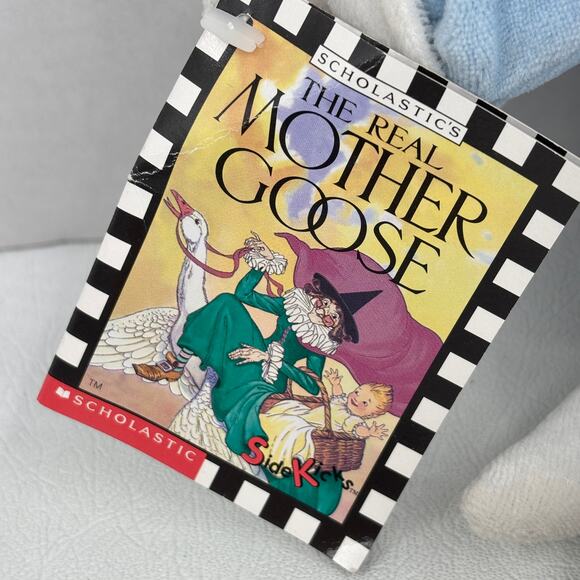 Mother Goose Cat Fiddle Plush Rattle Toy Blue 12 Inch Side Kick 1998 Scholastic - Picture 6 of 11